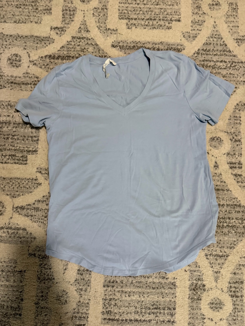Lululemon Light Blue V-Neck Tee